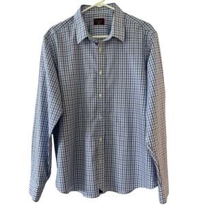 UNTUCKit Men's Shirt Sz. XL Slim Fit Blue Check Button Up Casual